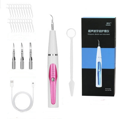 Portable Ultrasonic Dental Scaler Tooth Calculus Remover Tooth Stains Tartar Tool Dentist Teeth Whitening Oral Hygiene Tools